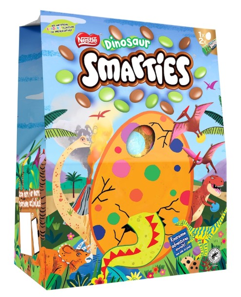 Smarties Dinosaur Milk Chocolate Giant Easter Egg 226g (Pack of 4) Delicious And Tasty "A symphony of flavors" For All Occasions