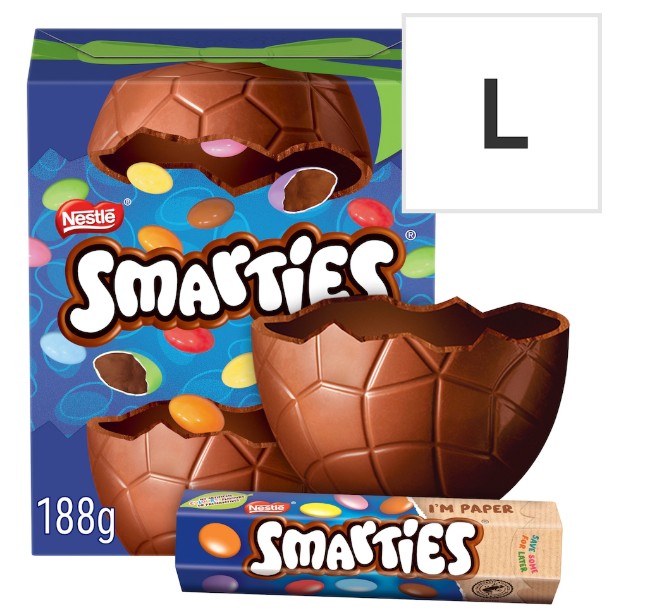Smarties Milk Chocolate Easter Egg 188G (Pack of 2) "Taste the sweetness in every bite" Christmas, New Year For All Occasions