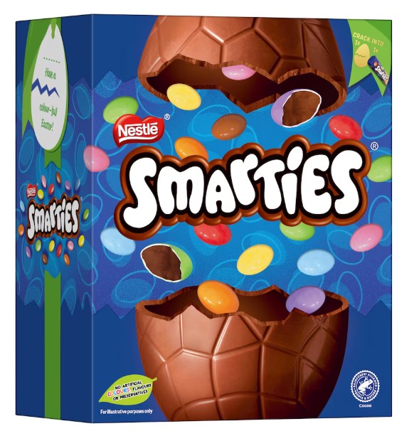 Smarties Milk Chocolate Easter Egg 188G (Pack of 2) "Taste the sweetness in every bite" Christmas, New Year For All Occasions