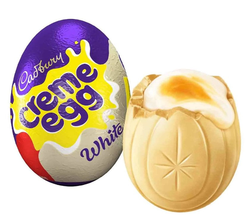 Cadbury White Chocolate Creme Egg 40g (Pack of 6) "Taste The Sweetness In Every Bite" Twisty Treat, Special For Easter Christmas,Birthday