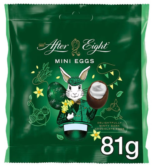 After Eight Dark Mint Chocolate Mini Eggs 81G (Pack of 12) Deliciousness that brings a smile