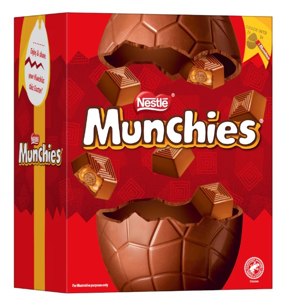 Munchies Milk Chocolate Easter Egg 202G (Pack of 2) "A symphony of flavors" Delicious And Tasty For All Occasions