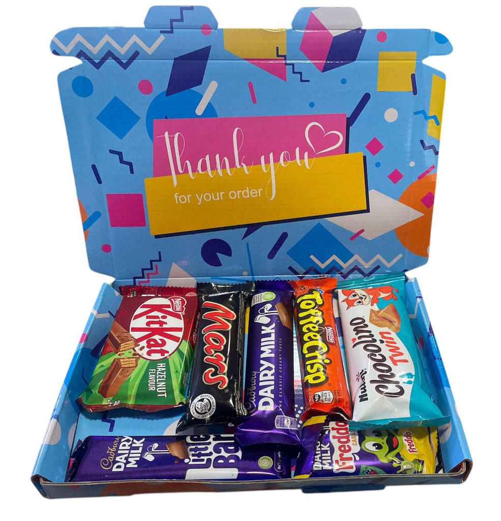 Mixed Flavors 7 Chocolate Bars Hamper Gift Box Delicious Tasty And Twisty Treat Gift Hamper For Birthday,Christmas,Easter,New Year