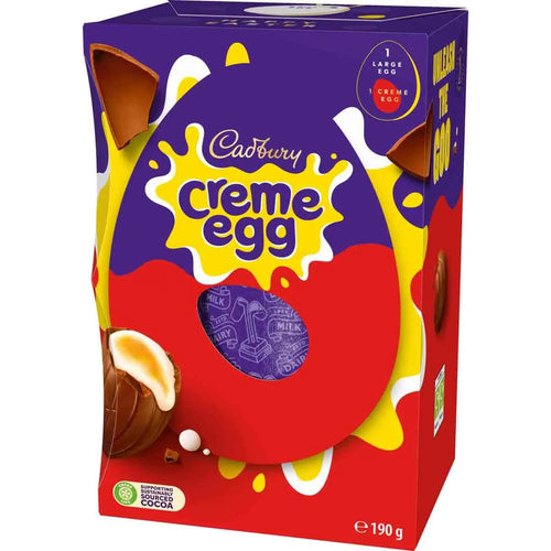 Cadbury Creme Egg Large Easter Egg 190g (Pack of 4) 