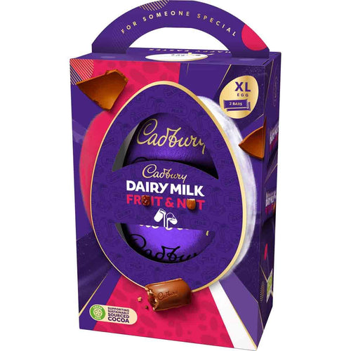Cadbury Dairy Milk Fruit & Nut Chocolate Easter Egg 273g (Pack of 4) 