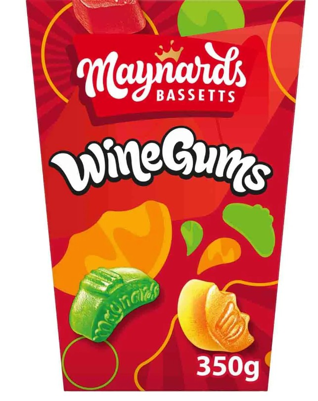Maynards Bassetts Wine Gums Carton 350g (Pack of 3) "Deliciousness that brings a smile" For All Occasions