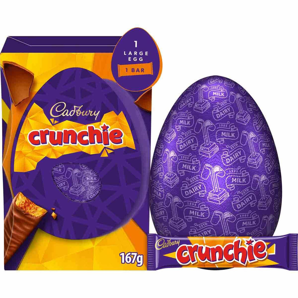 Cadbury Crunchie Chocolate Easter Egg 167g (Pack of 4) Deliciousness that brings a smile" For All Occasions