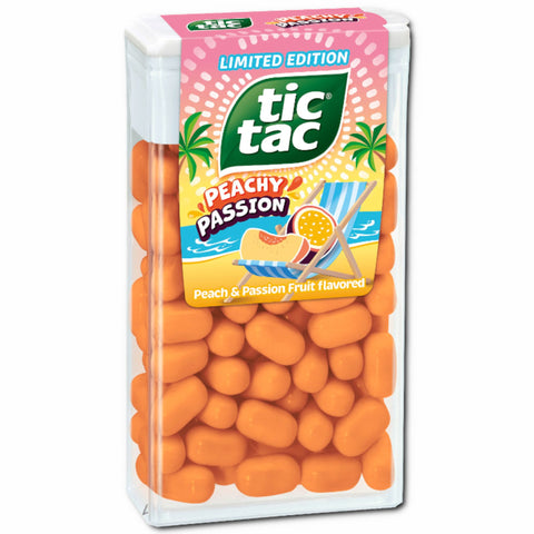 Tic Tac Peachy Passion 18g (Pack Of 24) For Little Moments Of Refreshment