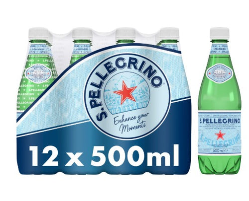 San Pellegrino Sparkling Natural Mineral Water 12x500ml Natural, Refresh, Mineral Water
