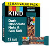 Kind Bars Dark Chocolate Nuts & Sea Salt, High Fibre Healthy Snack 40g (Pack Of 12) "Serving up some sweet happiness." For All Occasions