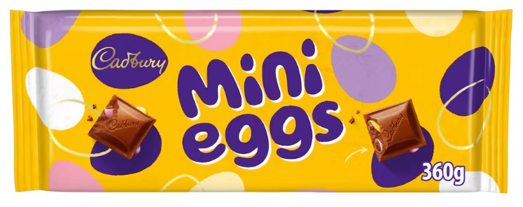 Cadbury Mini Egg Chocolate Bar 360G (Pack of 4) "Taste The Sweetness In Every Bite" Twisty Treat, Special For Easter Christmas,Birthday