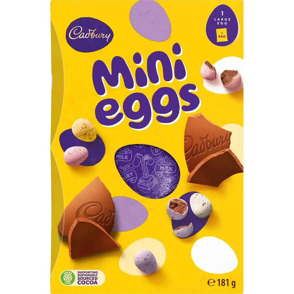 Cadbury Mini Eggs Chocolate Egg 181g (Pack of 4) Deliciousness that brings a smile" For All Occasions