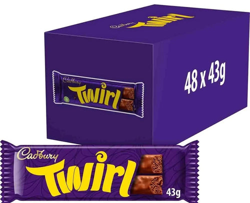 Cadbury Twirl Original Chocolate Bars 48x43g Best Chocolate Bars