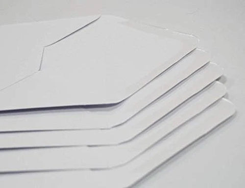 Craft UK 2483 C6 Card and Envelope Pack of 100 - Mixed Colours White Envelopes