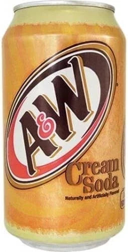 A&W Cream Soda 12 FL OZ Pack Of 12 x 355 ml Energy  Drink