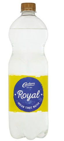 Carters Royal Indian Tonic Water 1Ltr (Pack of 12) Indian Tonic Water With Sugar And Sweeteners
